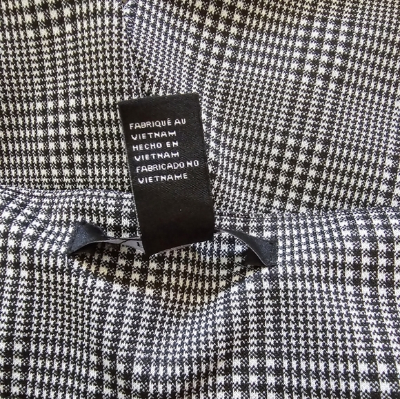 Forever 21 Women's Grey Checked/Houndstooth Print High Waist Skinny Pants - Picture 15 of 16
